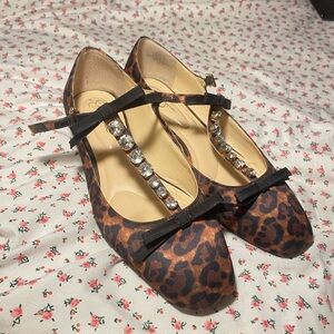 Jessica Simpson Leopard Print Flats